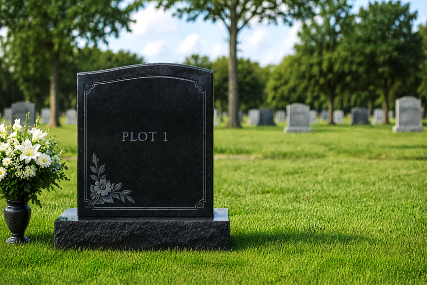Silver single burial plot